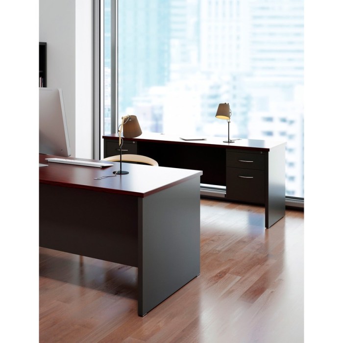 Lorell Fortress Modular Series Double-pedestal Credenza