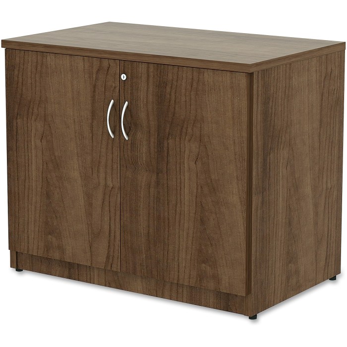 Lorell Essentials Tall Storage Cabinet, 2 Adjustable Shelves