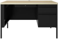 Lorell Fortress Modular Series Right-Pedestal Desk