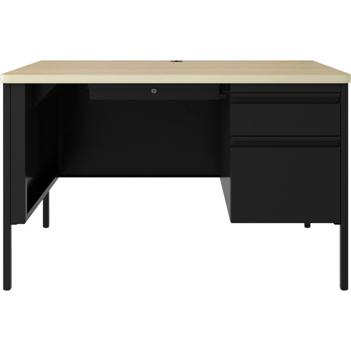 Lorell Fortress Modular Series Right-Pedestal Desk