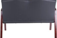 Lorell Accession Bonded Leather Reception Sofa