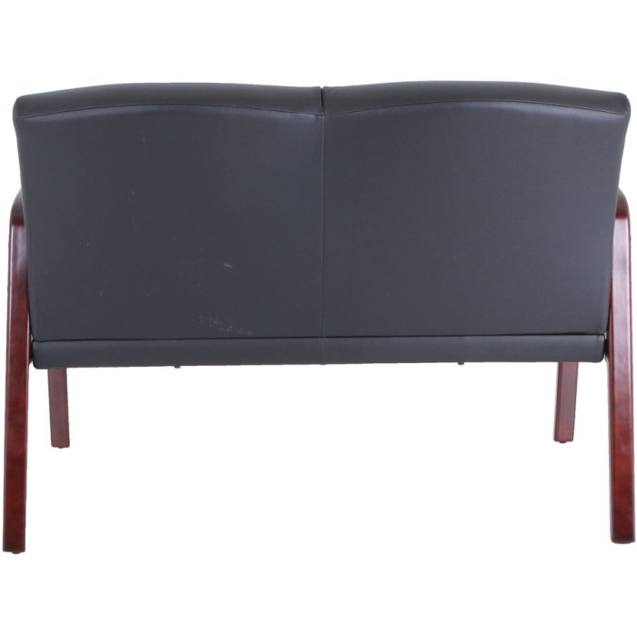 Lorell Accession Bonded Leather Reception Sofa